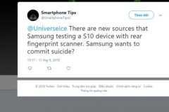 Galaxy S10 sẽ không dùng cảm biến vân tay dưới màn hình?