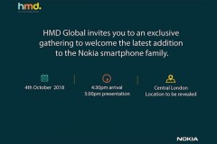 HMD chính thức gửi giấy mời sự kiện diễn ra vào ngày 4/10, có thể ra mắt Nokia 7.1 Plus