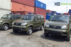 19 chiếc UAZ Patriot phiên bản 2018 về Việt Nam theo đơn đặt hàng từ Bộ Công An
