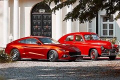 Ford Mustang “lột xác” thành xe Ba Lan Warszawa kỳ dị