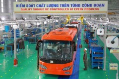 Thaco Trường Hải đã xuất khẩu xe bus sang Thái Lan, Philippines, đang tìm đường vào Singapore