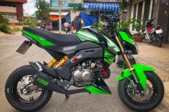 Z125 độ đơn giản bằng loạt nâng cấp hàng hiệu đời mới