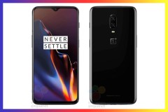 Lộ hình ảnh render của OnePlus 6T màu Midnight Black và Mirror Black
