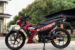 Satria 150 độ sang trọng hơn với bộ giảm xóc made in Anh Quốc