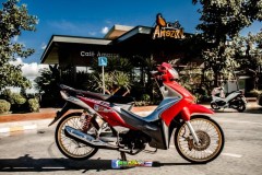 Xem qua chiếc Wave 110 độ kiểng bốc lửa khiến người xem mê mệt