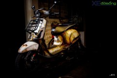 Chiêm ngưỡng Vespa Sprint mang thân hình gỉ sét cực kỳ độc đáo