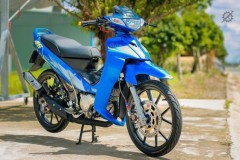 Soi chi tiết chiếc Yaz 125 độ chú cá mập xanh ở miền Tây