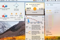 2 ứng dụng có thể giúp hiển thị thông tin về thời tiết lên thanh menubar