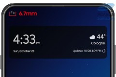 Lộ diện hình ảnh render của Galaxy A8s với đường kính camera 6,7mm