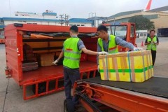 Hai nhân viên bốc xếp ném hành lý của khách bị sa thải