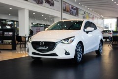 Mazda2 2019 gây chú ý khi đã được trưng bày tại một đại lý tại Hà Nội