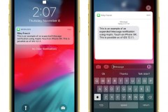 iOS 12.1.1 sẽ cho phép người dùng iPhone XR mở rộng thông báo từ tính năng Haptic Touch