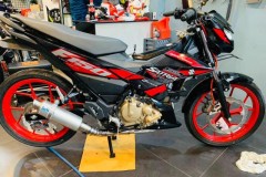 Satria 150 độ thiết kệ hoàn toàn diện dạo ngoài theo phương pháp sang chảnh