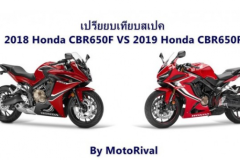 So sánh thông số kỹ thuật giữa Honda CBR650F 2018 vs CBR650R 2019