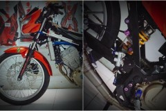 Raider 150 Fi độ bật ngửa với bánh trước căm & bánh sau mâm cực hài hước