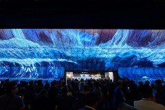 [CES 2019] LG mang tới màn trình diễn ấn tượng khi ghép 250 chiếc TV OLED cong