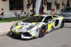 Lamborghini Aventador khoác áo màu camo đậm phong cách nhà binh