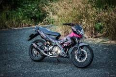 Satria 150 phiên bản xăng cơ dọn tới bến của Biker Việt