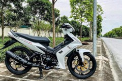 Exciter độ với chiếc đĩa phanh độc đáo kèm nhiều đồ hàng hiệu