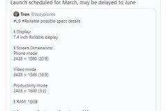 LG Rollable lộ diện thông số kỹ thuật và mức giá bất ngờ