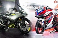 Cận cảnh hai chiếc CBR150R 2021 độ chính hãng từ Honda