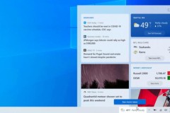 Windows 10 chuẩn bị nhận được tính năng hiện thị thời tiết và tin tức ngay trên thanh Taskbar