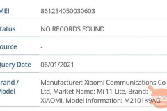 Xiaomi Mi 11 Lite hé lộ những thông số kỹ thuật chính thức đầu tiên