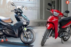 Wave Alpha và Air Blade - Hai lựa chọn đáng đồng tiền bát gạo để đi chơi Tết