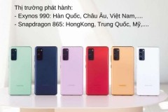 So sánh Samsung S20 FE bản Snapdragon 865 và Exynos 990