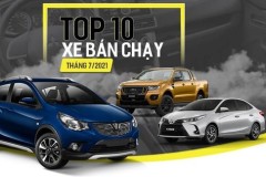 10 mẫu ô tô bán chạy nhất Việt Nam tháng 7/2021: VinFast chiếm 2 vị trí