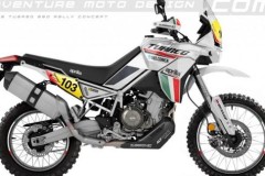 Chưa ra mắt chính thức nhưng Aprilia Tuareg 660 2021 đã có phiên bản đặc biệt với bộ tem xe đua đầy quyến rũ