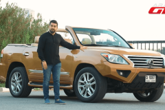 Đây là chiếc Lexus LX570 biến hóa mui trần hoàn toàn để đáp ứng nhu cầu người nuôi chim ưng