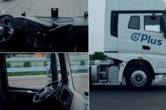 Theo dõi một chiếc xe đầu kéo có thể tự hành không người lái 100% trên cao tốc