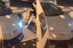 Lộ video siêu xe Lamborghini Aventador SVJ màu độc sắp được mang về nước