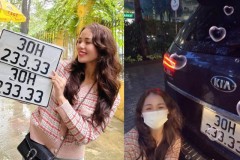 Ca sỹ Hương Ly mua Kia Sedona thế hệ cũ nhưng lại bốc được biển số "quá xịn"