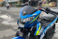 Satria 150 thay đổi táo bạo cho diện mạo bên ngoài