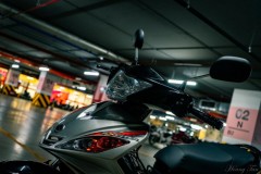 Exciter 135 có biển số khủng khoe dáng nơi tầng hầm