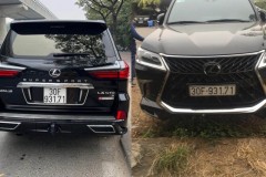 Hà Nội: Phát hiện SUV hạng sang Lexus “đeo nhầm” biển số