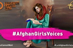 Chiến dịch #AfghanGirlsVoices của quỹ Giáo dục Không thể Chờ đợi nhấn mạnh những lời chứng thực tế đầy ắp niềm hy vọng, lòng dũng cảm và sự kiên cường của nữ sinh Afghanistan bị từ chối quyền học tập