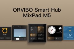 Giữ vững vị trí hàng đầu trong màn hình trung tâm điều khiển thông minh, ORVIBO giới thiệu trung tâm điều khiển nhà thông minh Mixpad M5