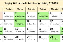 Lịch cắt tóc tháng 7 năm 2025: Ngày tốt thu hút tài lộc, may mắn