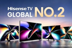 Thị phần xuất xưởng TV của Hisense ở mức 14,06% vào năm 2024, duy trì vị trí top 2 toàn cầu trong ba năm liên tiếp