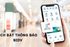 Cách bật thông báo BIDV để nhận biến động số dư