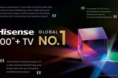 Hisense dẫn đầu thị trường TV màn hình lớn toàn cầu, tiên phong công nghệ RGB-MiniLED thế hệ mới trước thềm IFA 2025