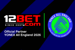 12BET Returns as Official Partner of the YONEX All England 2026