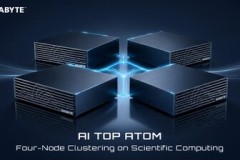 GIGABYTE trình diễn cụm Four Node AI TOP ATOM trong tính toán khoa học