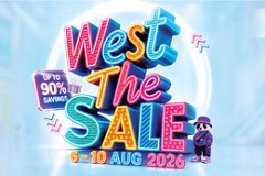 West The Sale trở lại dịp Quốc khánh năm nay với nhiều thương hiệu mới, phần thưởng và ưu đãi mua sắm lên tới 90% tại IMM và Westgate
