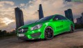 Mercedes-Benz CLA 250 độ ấn tượng với “bộ cánh” xanh lá kiểu nhôm xước