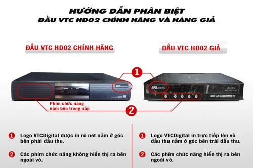 VTC mách nước khách hàng tránh mua nhầm đầu thu giả