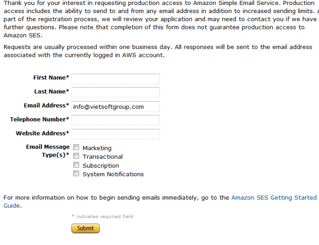 Bước 2 đăng ký Email Maketing